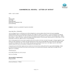 template topic preview image Sample letter of intent commercial lease