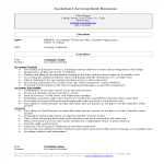 Sample Assistant Accountant Resume gratis en premium templates