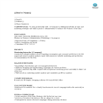 template topic preview image Marketing Internship Resume