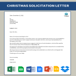 Vorschaubild der VorlageChristmas Party Solicitation Letter