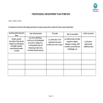 template topic preview image Professional Development Plan Template