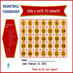 Basketball Fundraiser Poster gratis en premium templates