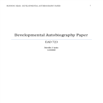 Developmental Autobiography gratis en premium templates
