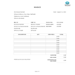 template topic preview image Free Printable Invoice