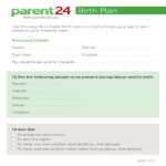 Parental Birth Plan gratis en premium templates