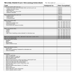 template topic preview image Weekly Child Care Cleaning Schedule