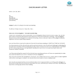 Sample Letter Inviting to Disciplinary Meeting gratis en premium templates