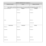 One Page Weekly Lesson Plan gratis en premium templates