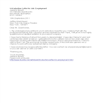 Letter of Introduction for Employment Job gratis en premium templates