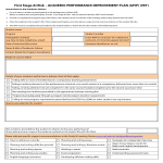 Academic Performance Improvement Plan gratis en premium templates