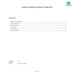 Technical Review Report gratis en premium templates