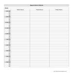 Patient Appointment Sign In Sheet gratis en premium templates