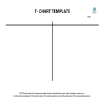 T-chart Example (Blank) gratis en premium templates