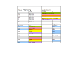 Vorschaubild der VorlageMeal Plan Template in excel