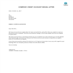 image Company Credit Account Denial Letter