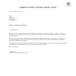 template topic preview image Company Credit Account Denial Letter