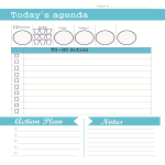 Daily Agenda To Do List Template gratis en premium templates