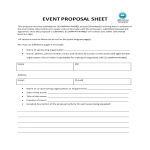 template topic preview image Event Proposal Sheet