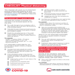 Covid 19 Physical Distancing Checklist gratis en premium templates