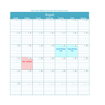 template topic preview image Blank Teacher Calendar Planning