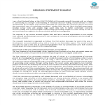 Research Statement Example gratis en premium templates