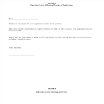 Job Application Refusal Letter gratis en premium templates