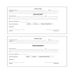 Printable Cash Receipt gratis en premium templates