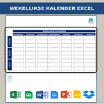 template topic preview image Wekelijkse Kalender Template