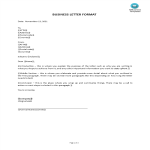 template topic preview image Format of a Business Letter