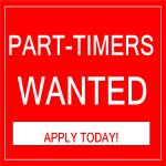 Parttimers Wanted gratis en premium templates