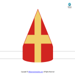 Sinterklaas Mijter Sjabloon gratis en premium templates