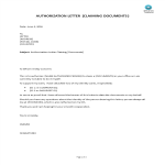 Vorschaubild der VorlageAuthorization Letter to Claim Documents