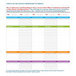 Office Lunch Schedule gratis en premium templates