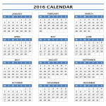 Annual Calendar Portrait in Excel gratis en premium templates