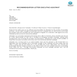 Personal Assistant Letter Of Recommendation gratis en premium templates