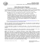 template topic preview image Name Reservation Request Form