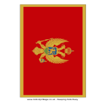Montenegro Flag gratis en premium templates