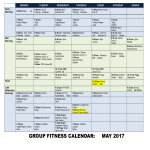 Group Fitness Calendar gratis en premium templates