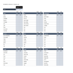 Wedding budget spreadsheet printable gratis en premium templates