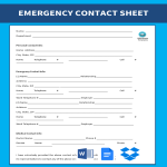 Emergency Contact Form gratis en premium templates