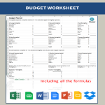 Budget Template gratis en premium templates