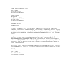 Casual Work Resignation Letter gratis en premium templates