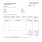 Sales Invoice Excel gratis en premium templates