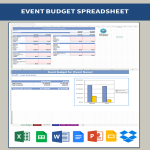Event Budget Excel gratis en premium templates