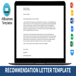 Vorschaubild der VorlageHigh Performer Recommendation Letter