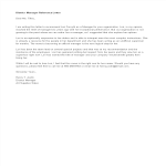 District Manager Reference Letter gratis en premium templates