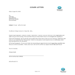 Cover Letter Format for Job Application gratis en premium templates