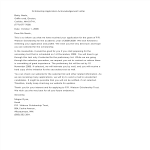 Scholarship Application Acknowledgement Letter sample gratis en premium templates