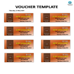 Editable Voucher gratis en premium templates