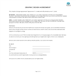 Graphic Design Agreement gratis en premium templates